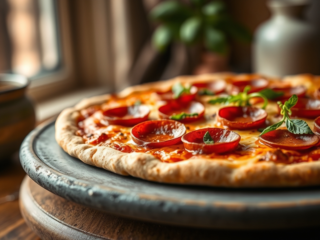 Pepperoni Pizza Extra Hot
