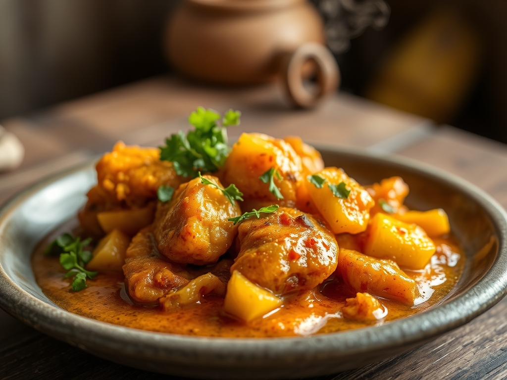 Curry Huhn mit Ananas